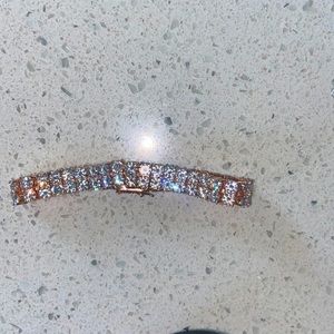 GLD SHOP ROSE GOLD ICED OUT TENNIS BRACELET